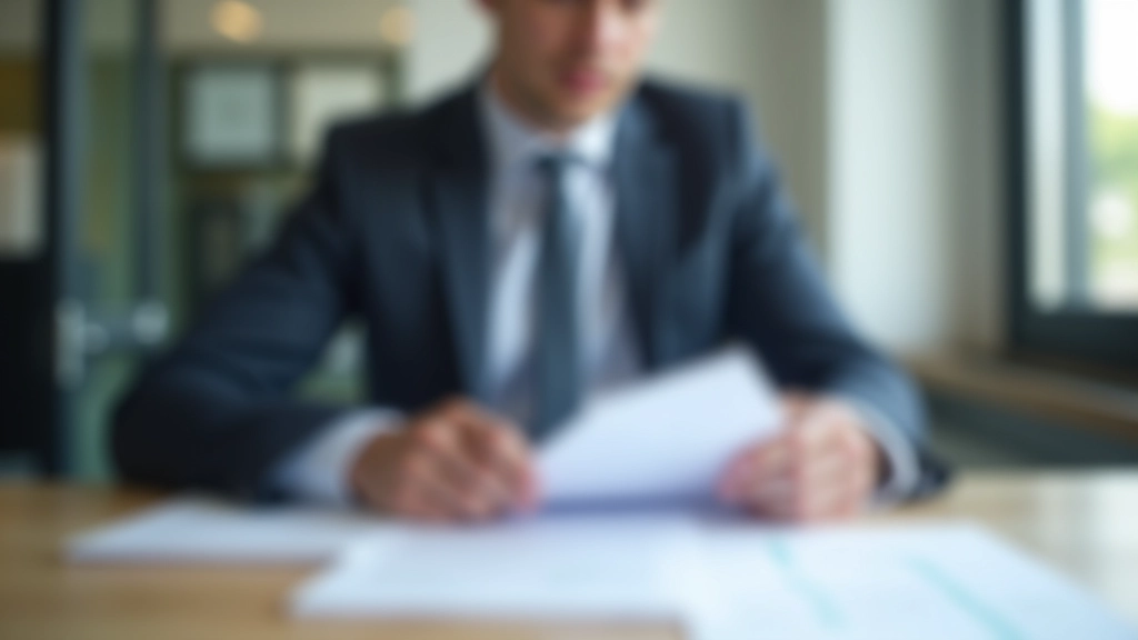 Finanzberater erläutert Pensionsschema mit Dokumenten und Laptop