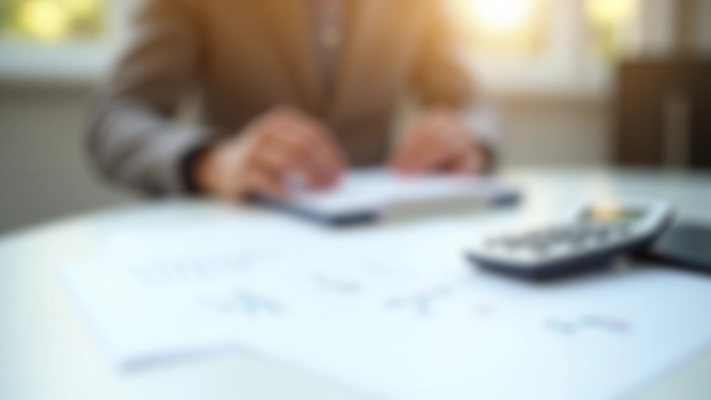 Dokumente zur Entgeltumwandlung mit Taschenrechner und Stift auf Schreibtisch